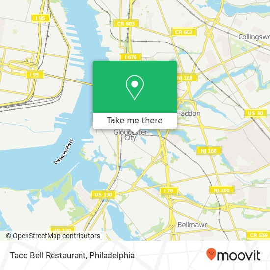 Taco Bell Restaurant map
