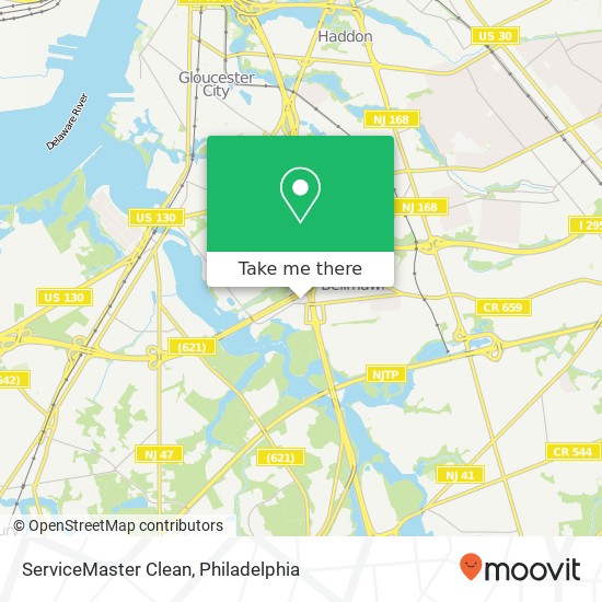 ServiceMaster Clean map