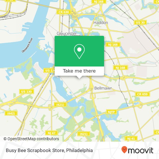 Mapa de Busy Bee Scrapbook Store