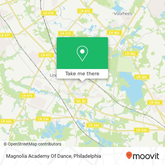 Mapa de Magnolia Academy Of Dance