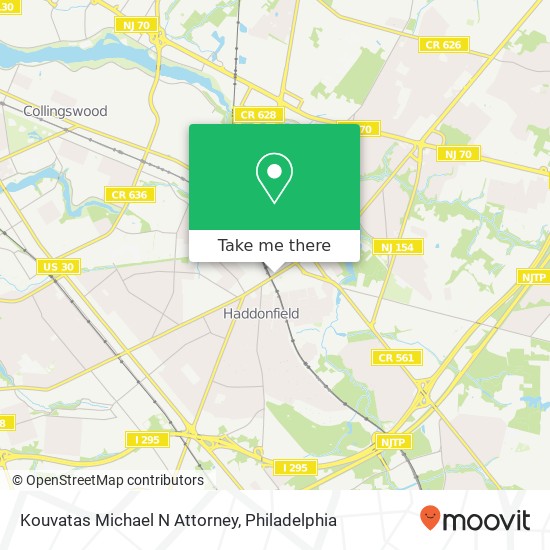 Mapa de Kouvatas Michael N Attorney
