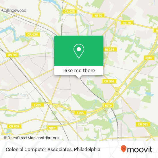 Mapa de Colonial Computer Associates