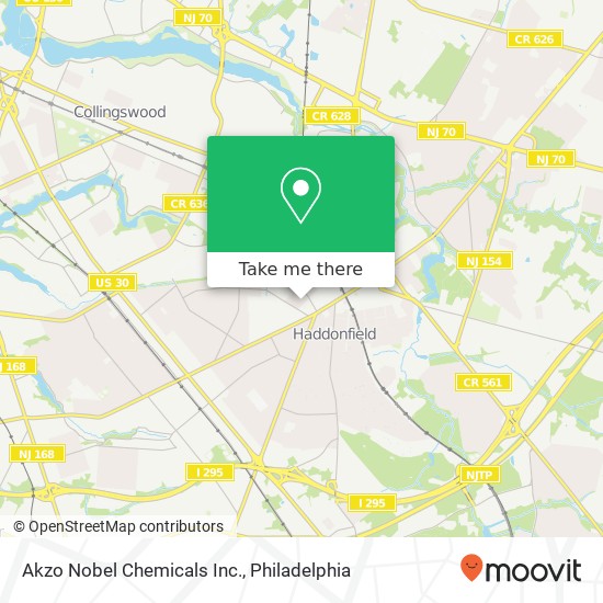 Akzo Nobel Chemicals Inc. map