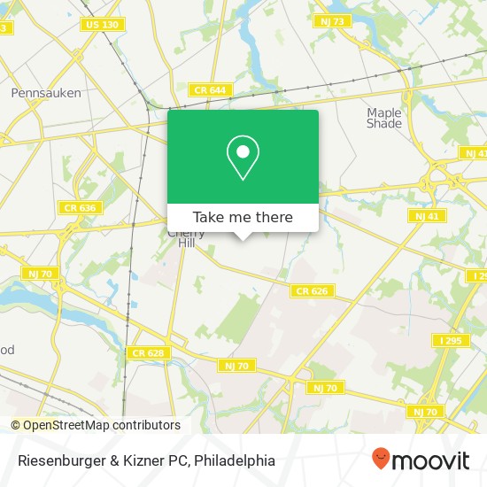 Mapa de Riesenburger & Kizner PC