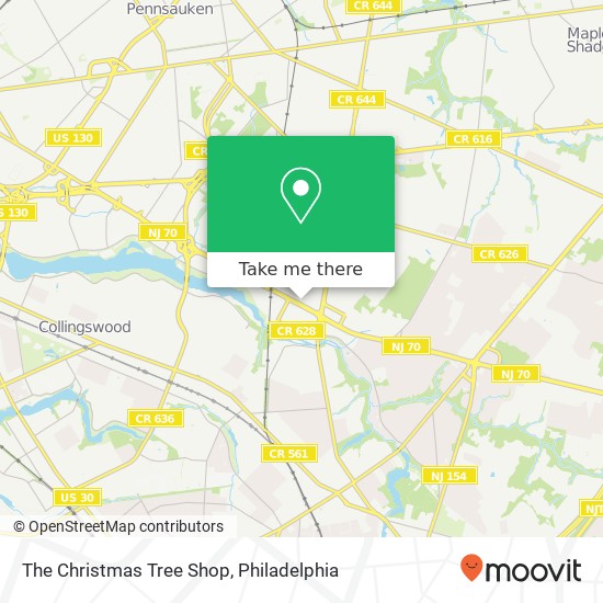 The Christmas Tree Shop map