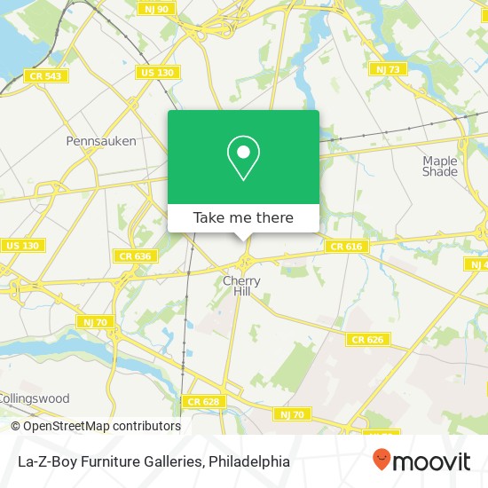 La-Z-Boy Furniture Galleries map