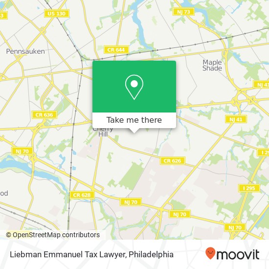 Mapa de Liebman Emmanuel Tax Lawyer