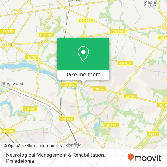 Mapa de Neurological Management & Rehabilitation