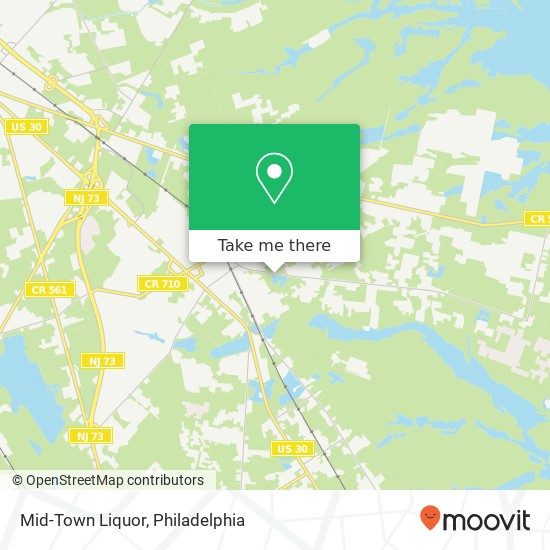 Mid-Town Liquor map