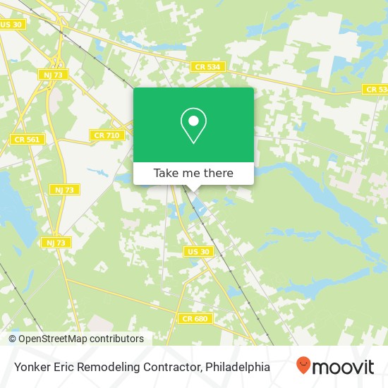 Mapa de Yonker Eric Remodeling Contractor