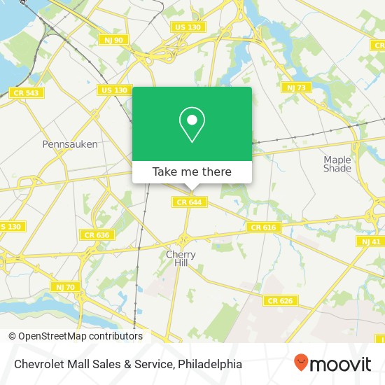 Mapa de Chevrolet Mall Sales & Service