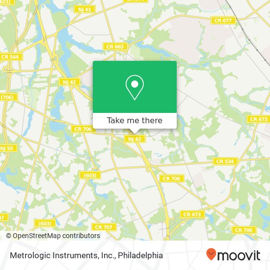 Mapa de Metrologic Instruments, Inc.