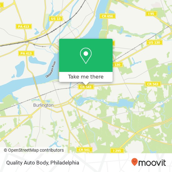 Mapa de Quality Auto Body