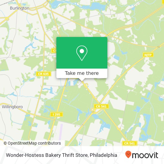 Mapa de Wonder-Hostess Bakery Thrift Store