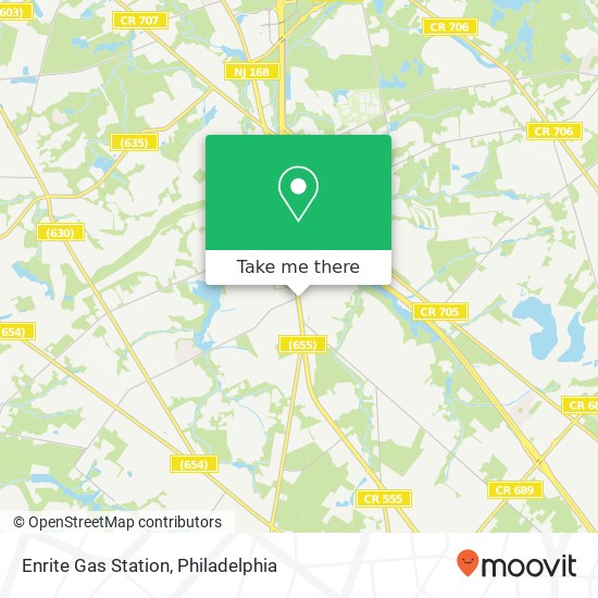 Enrite Gas Station map