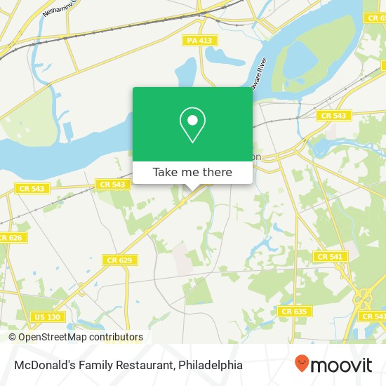 McDonald's Family Restaurant map