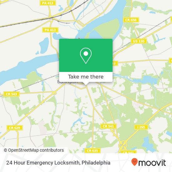 24 Hour Emergency Locksmith map