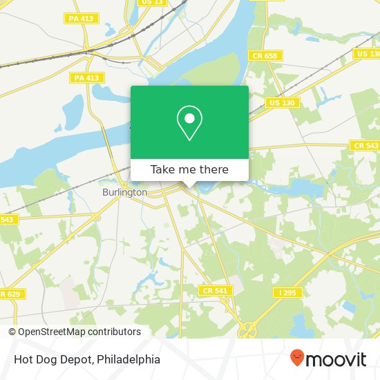 Mapa de Hot Dog Depot