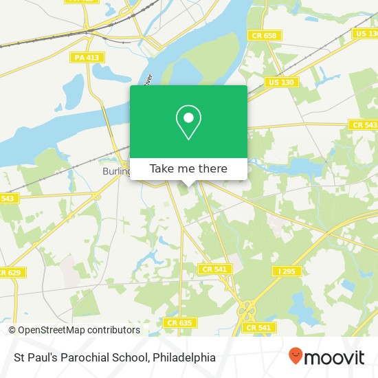 St Paul's Parochial School map