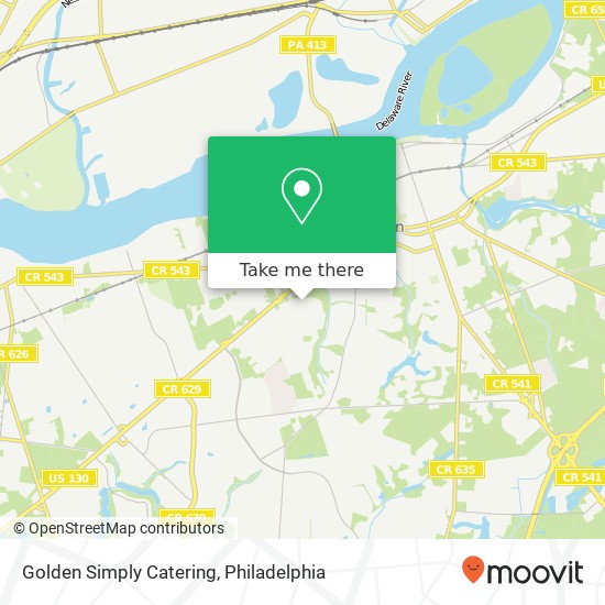 Golden Simply Catering map