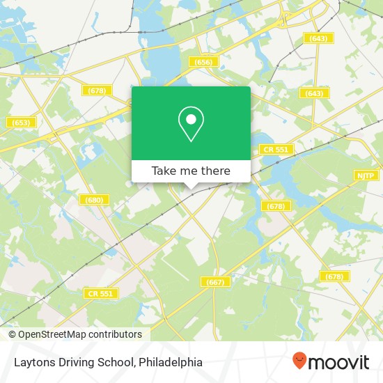 Laytons Driving School map