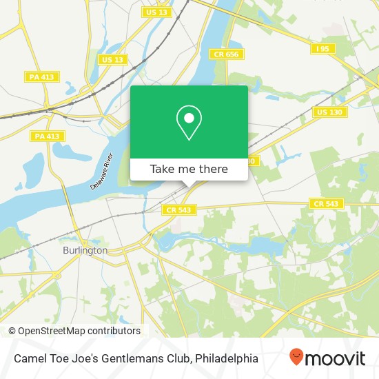 Mapa de Camel Toe Joe's Gentlemans Club