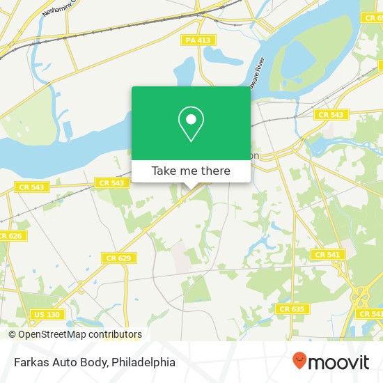 Farkas Auto Body map