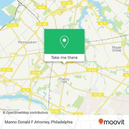 Mapa de Manno Donald F Attorney