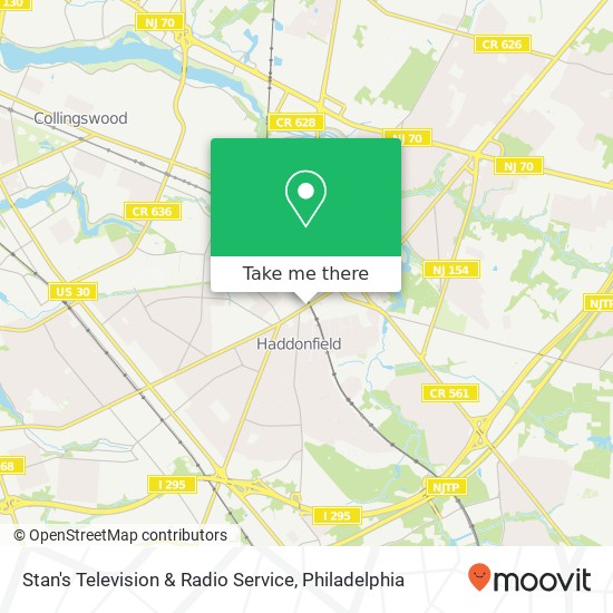 Stan's Television & Radio Service map