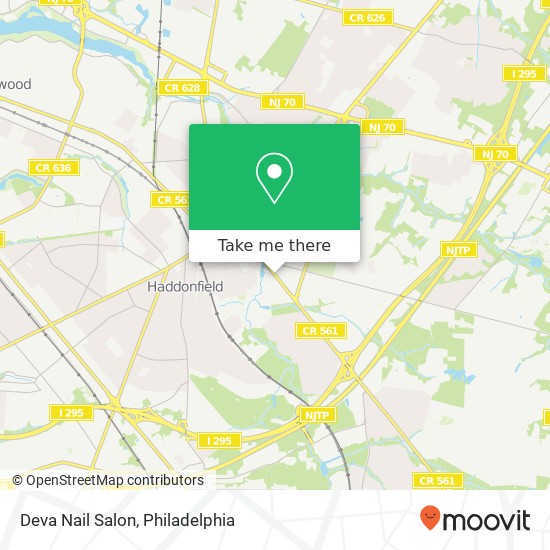 Deva Nail Salon map