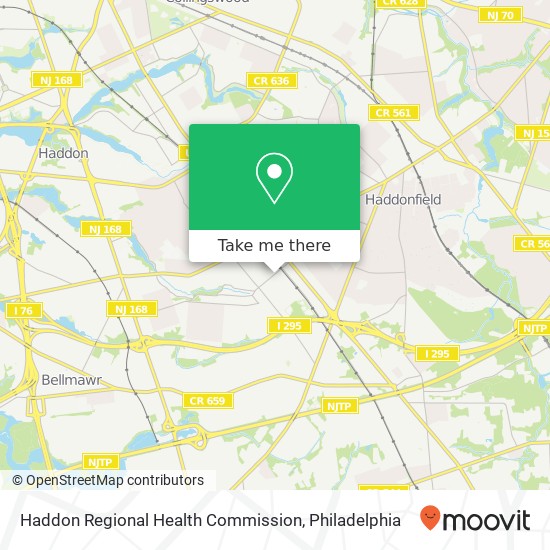 Mapa de Haddon Regional Health Commission