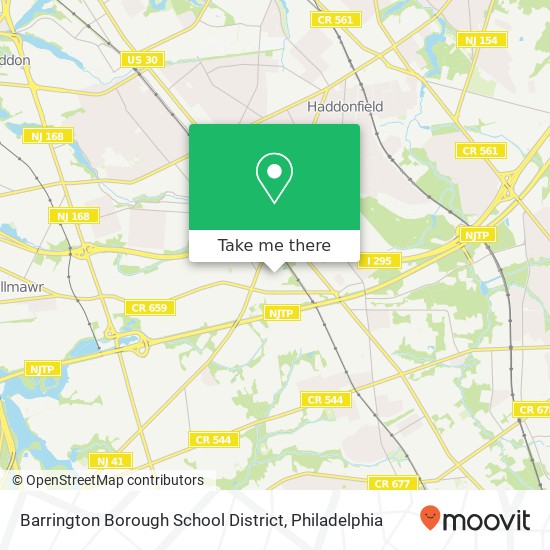 Barrington Borough School District map