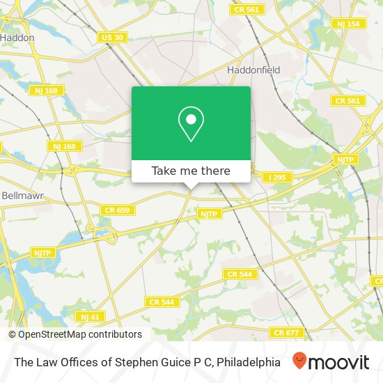 Mapa de The Law Offices of Stephen Guice P C