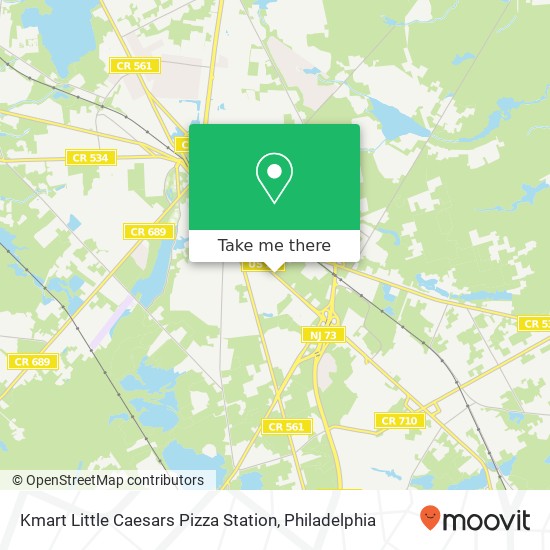 Kmart Little Caesars Pizza Station map