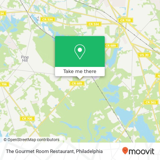The Gourmet Room Restaurant map