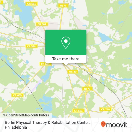 Mapa de Berlin Physical Therapy & Rehabilitation Center