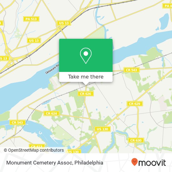 Monument Cemetery Assoc map