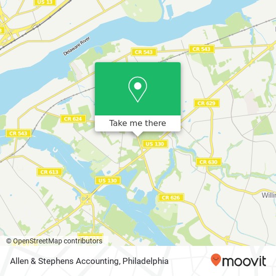 Mapa de Allen & Stephens Accounting