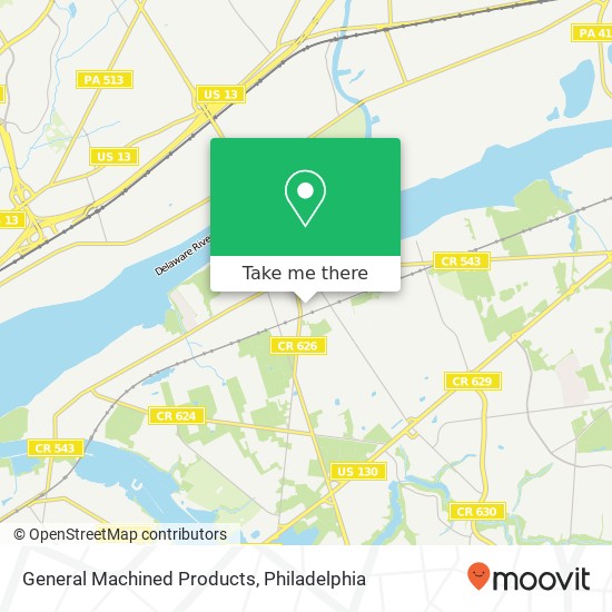 General Machined Products map