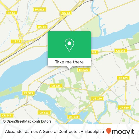 Mapa de Alexander James A General Contractor