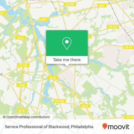 Mapa de Service Professional of Blackwood