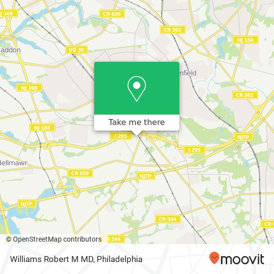 Williams Robert M MD map