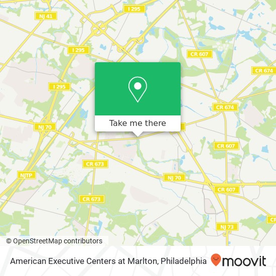 Mapa de American Executive Centers at Marlton