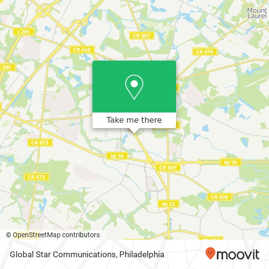 Mapa de Global Star Communications