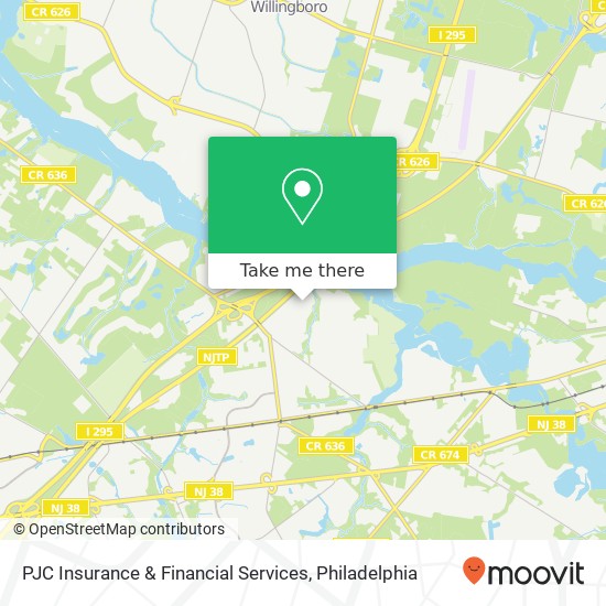 Mapa de PJC Insurance & Financial Services