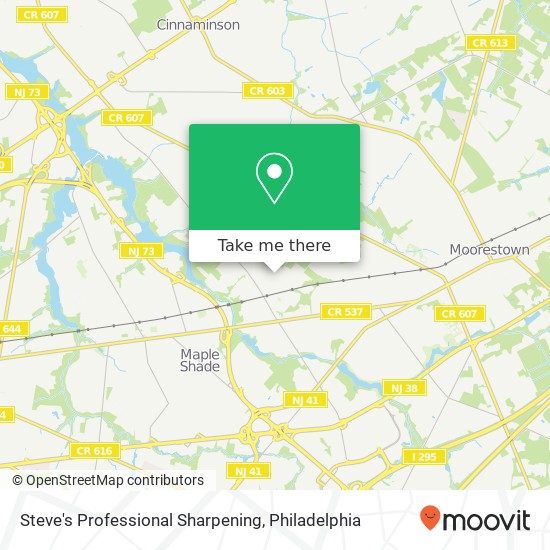 Steve's Professional Sharpening map
