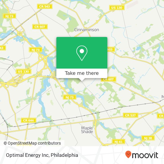 Optimal Energy Inc map