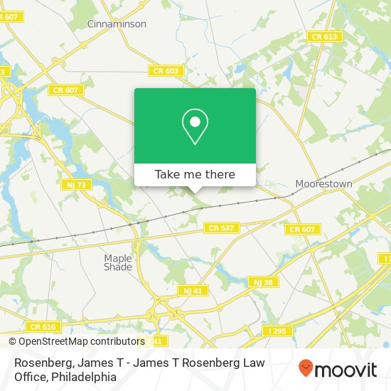 Mapa de Rosenberg, James T - James T Rosenberg Law Office