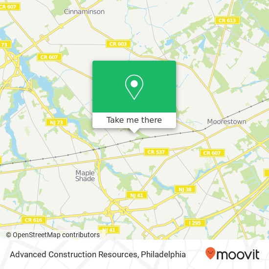 Advanced Construction Resources map