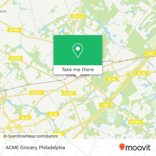 Mapa de ACME Grocery